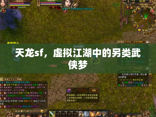 天龙sf，虚拟江湖中的另类武侠梦