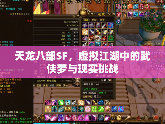 天龙八部SF，虚拟江湖中的武侠梦与现实挑战