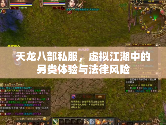 天龙八部私服，虚拟江湖中的另类体验与法律风险