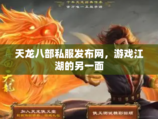 天龙八部私服发布网，游戏江湖的另一面