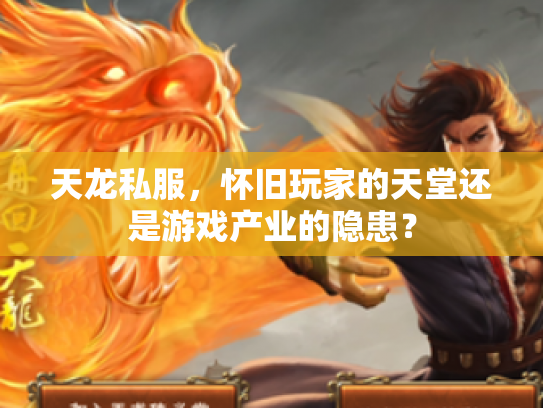 天龙私服，怀旧玩家的天堂还是游戏产业的隐患？