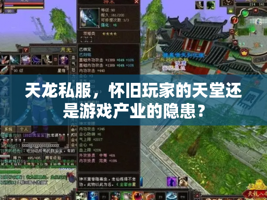天龙私服，怀旧玩家的天堂还是游戏产业的隐患？