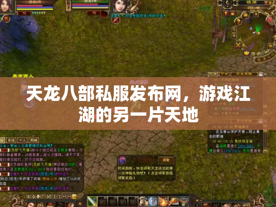 天龙八部私服发布网，游戏江湖的另一片天地