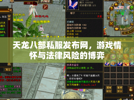 天龙八部私服发布网，游戏情怀与法律风险的博弈