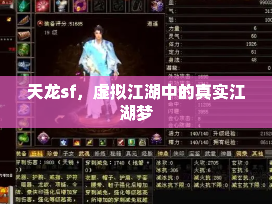 天龙sf，虚拟江湖中的真实江湖梦