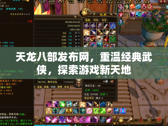 天龙八部发布网，重温经典武侠，探索游戏新天地
