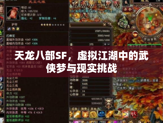 天龙八部SF，虚拟江湖中的武侠梦与现实挑战
