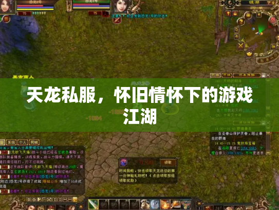 天龙私服，怀旧情怀下的游戏江湖