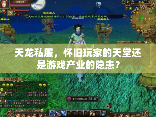 天龙私服，怀旧玩家的天堂还是游戏产业的隐患？