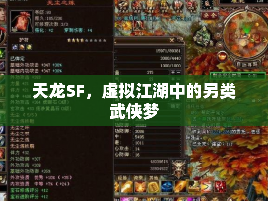 天龙SF，虚拟江湖中的另类武侠梦