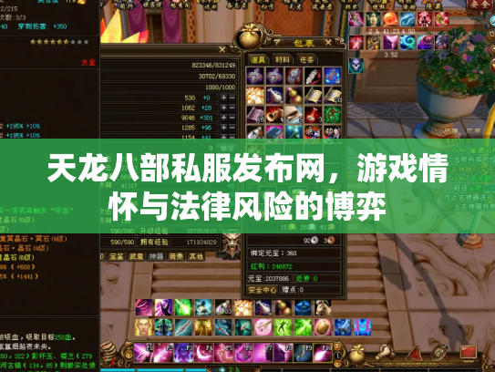 天龙八部私服发布网，游戏情怀与法律风险的博弈