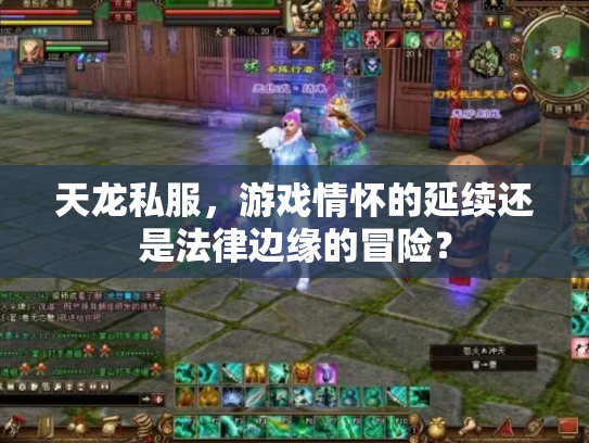 天龙私服，游戏情怀的延续还是法律边缘的冒险？