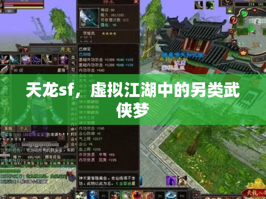 天龙sf，虚拟江湖中的另类武侠梦