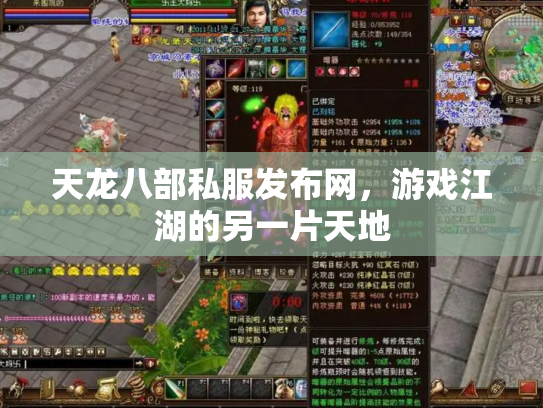 天龙八部私服发布网，游戏江湖的另一片天地