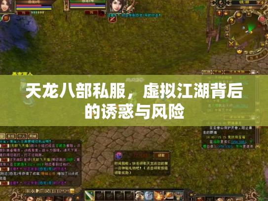 天龙八部私服，虚拟江湖背后的诱惑与风险