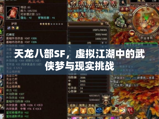 天龙八部SF，虚拟江湖中的武侠梦与现实挑战