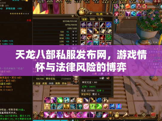 天龙八部私服发布网，游戏情怀与法律风险的博弈