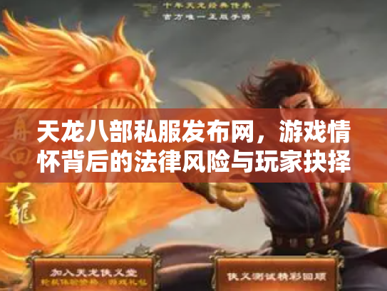 天龙八部私服发布网，游戏情怀背后的法律风险与玩家抉择