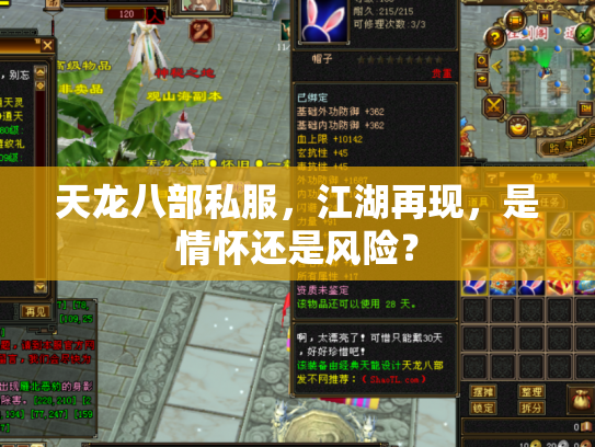 天龙八部私服，江湖再现，是情怀还是风险？