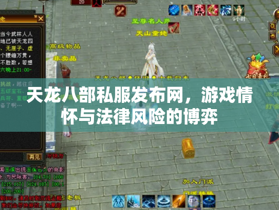 天龙八部私服发布网，游戏情怀与法律风险的博弈