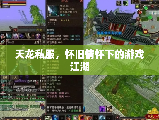 天龙私服，怀旧情怀下的游戏江湖
