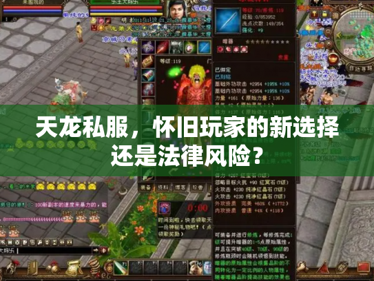 天龙私服，怀旧玩家的新选择还是法律风险？