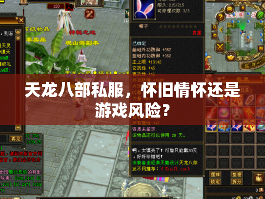 天龙八部私服，怀旧情怀还是游戏风险？