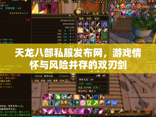 天龙八部私服发布网，游戏情怀与风险并存的双刃剑