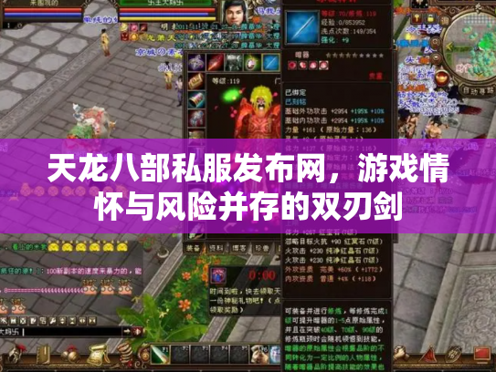 天龙八部私服发布网，游戏情怀与风险并存的双刃剑