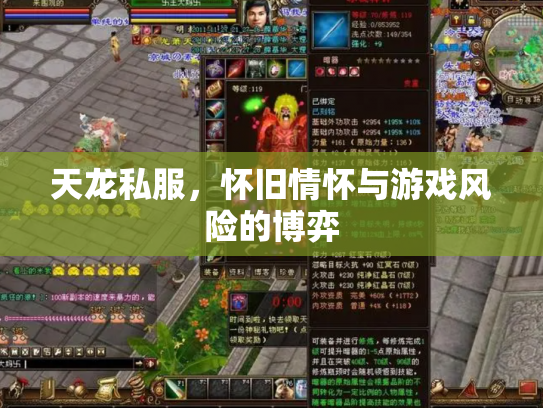 天龙私服，怀旧情怀与游戏风险的博弈