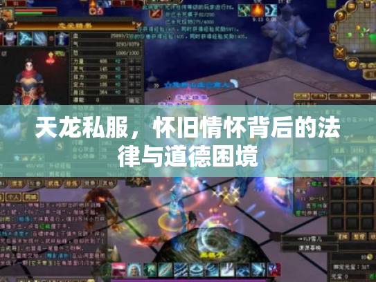天龙私服，怀旧情怀背后的法律与道德困境