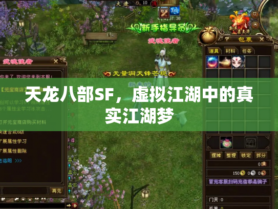 天龙八部SF，虚拟江湖中的真实江湖梦