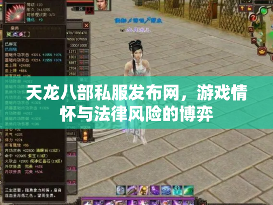 天龙八部私服发布网，游戏情怀与法律风险的博弈