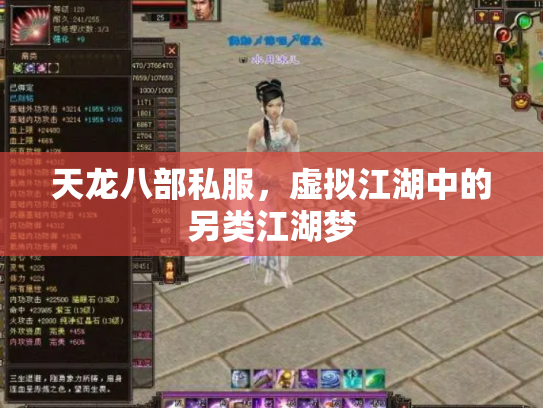 天龙八部私服，虚拟江湖中的另类江湖梦