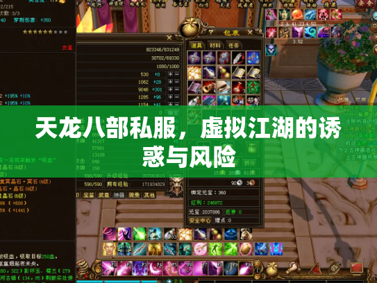 天龙八部私服，虚拟江湖的诱惑与风险