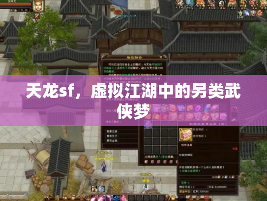 天龙sf，虚拟江湖中的另类武侠梦