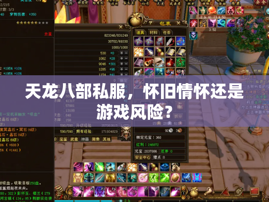 天龙八部私服，怀旧情怀还是游戏风险？