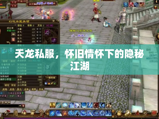 天龙私服，怀旧情怀下的隐秘江湖