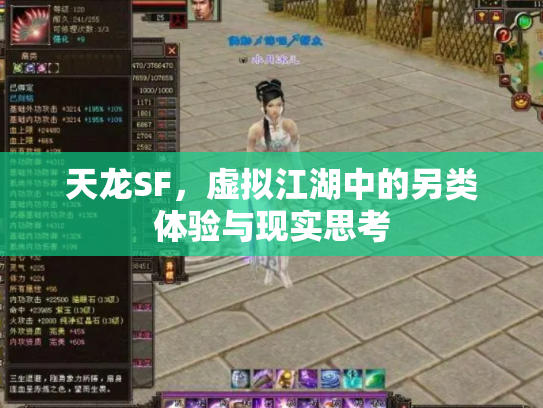 天龙SF，虚拟江湖中的另类体验与现实思考