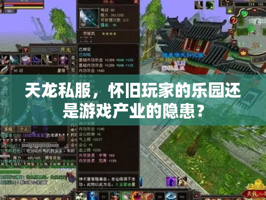 天龙私服，怀旧玩家的乐园还是游戏产业的隐患？