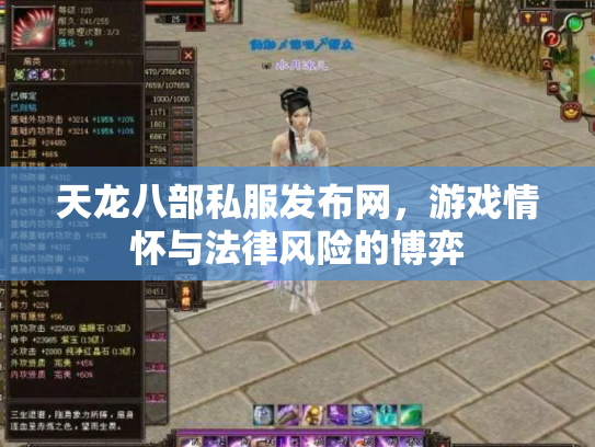 天龙八部私服发布网，游戏情怀与法律风险的博弈