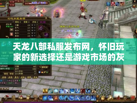 天龙八部私服发布网，怀旧玩家的新选择还是游戏市场的灰色地带？