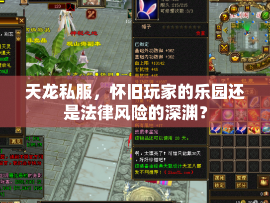 天龙私服，怀旧玩家的乐园还是法律风险的深渊？