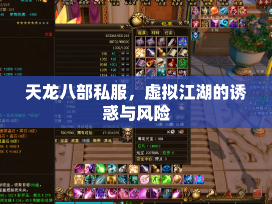 天龙八部私服，虚拟江湖的诱惑与风险