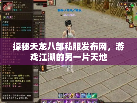 探秘天龙八部私服发布网，游戏江湖的另一片天地