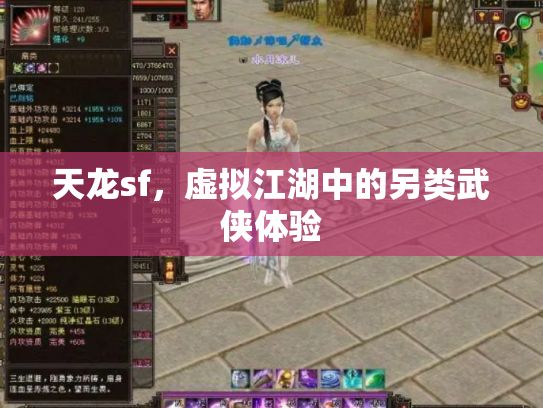 天龙sf，虚拟江湖中的另类武侠体验