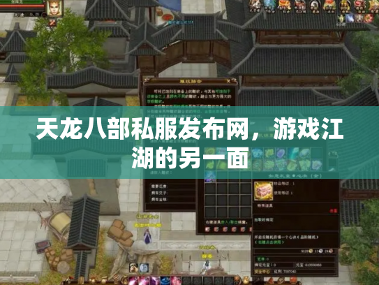 天龙八部私服发布网，游戏江湖的另一面