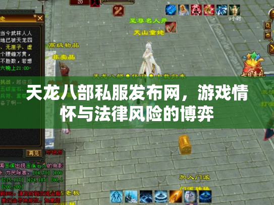天龙八部私服发布网，游戏情怀与法律风险的博弈