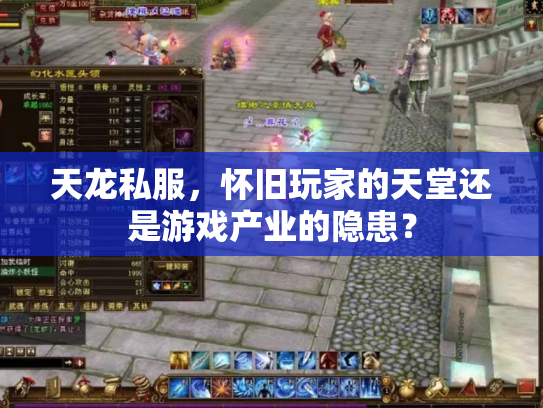 天龙私服，怀旧玩家的天堂还是游戏产业的隐患？