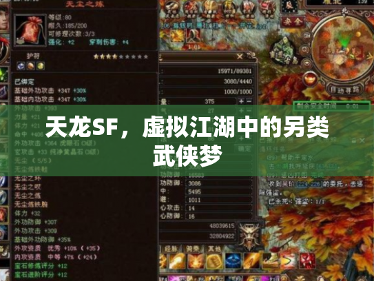 天龙SF，虚拟江湖中的另类武侠梦